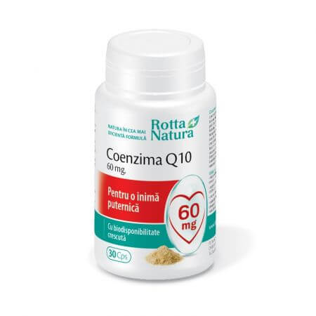 Coenzyme Q10 60mg, 30 capsules, Rotta Natura