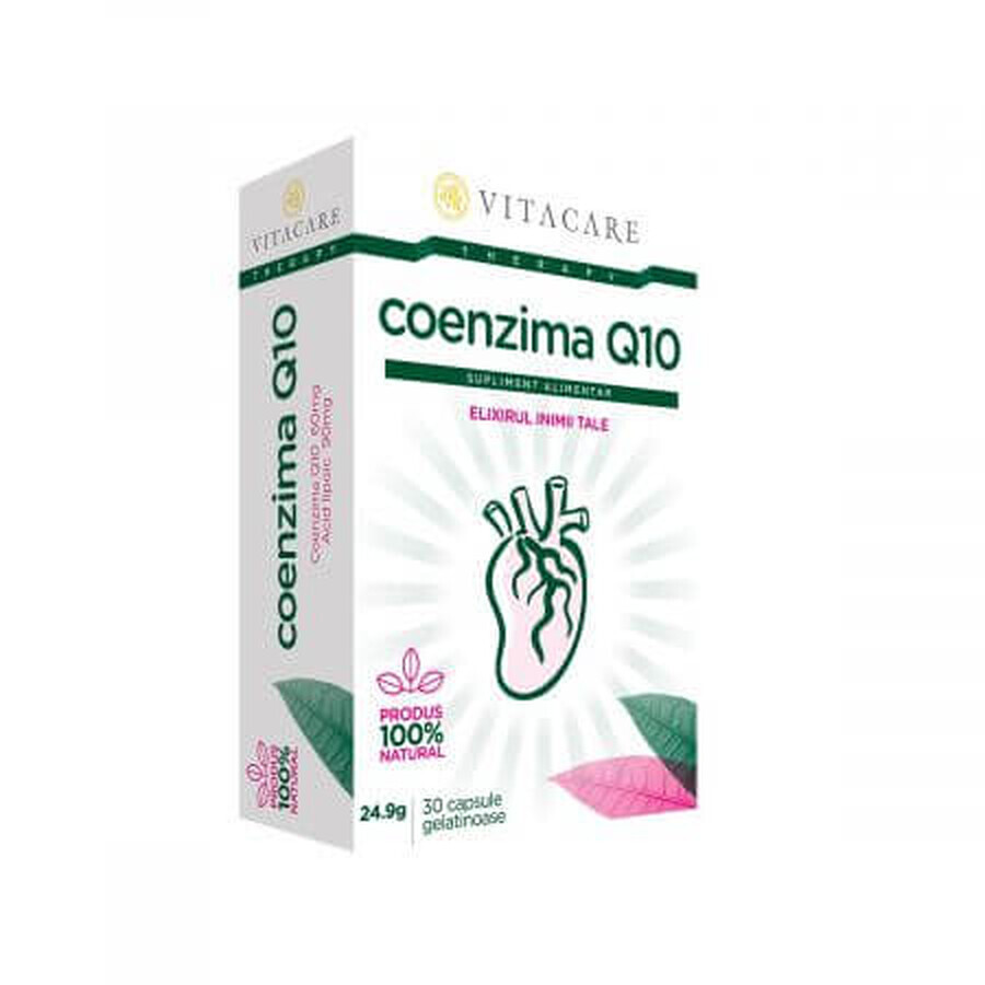 Coenzima Q10 Potencia, 30 cápsulas, Vitacare