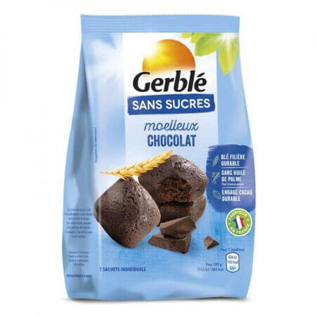 Glucoreg Madlene Torte morbide al cioccolato, senza zucchero, 196g, Gerble