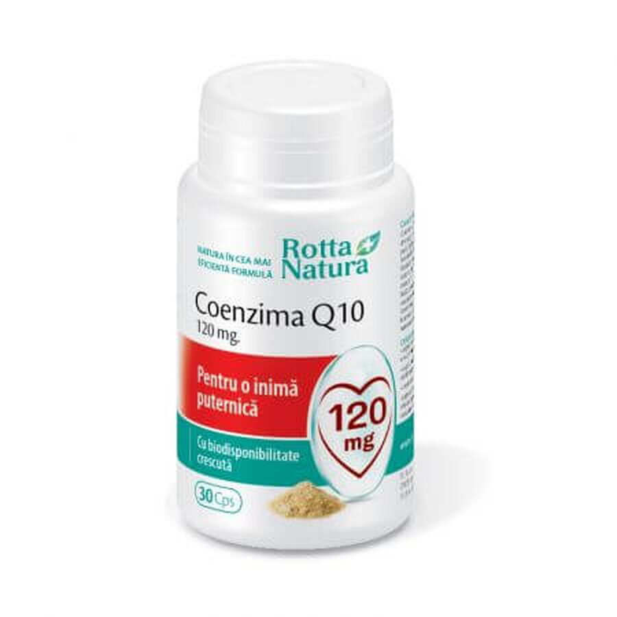 Coenzyme Q10, 120mg, 30 capsules, Rotta Natura