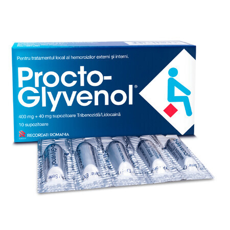 Procto-Glyvenol, 10 supposte, Novartis