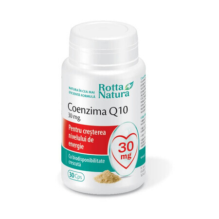 Coenzyme Q10, 30mg, 30 capsules, Rotta Natura