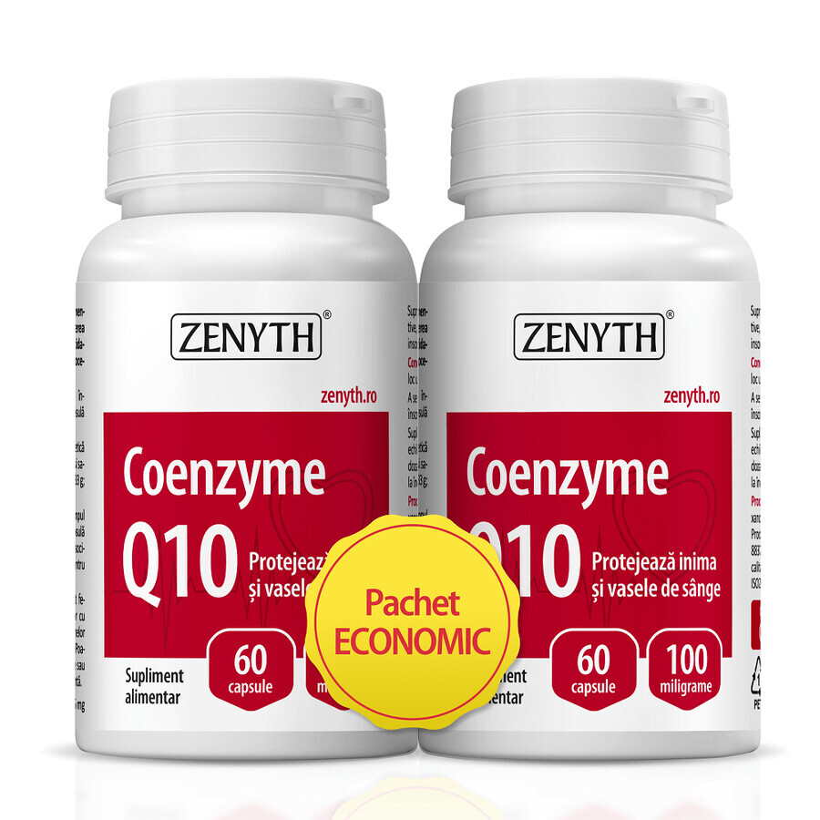 Coenzyme Q10, 60 + 60 capsule, Zenyth (50% di sconto sul secondo prodotto)