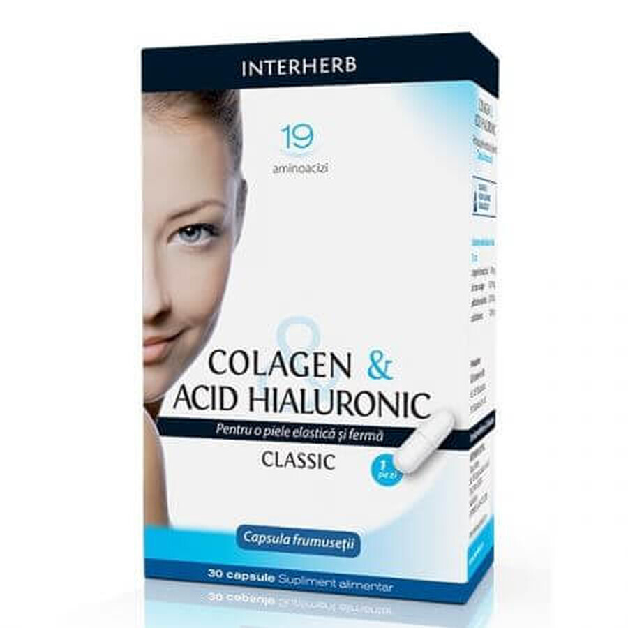 Collagen with Hyaluronic Acid, 30 capsules, Casa Herba