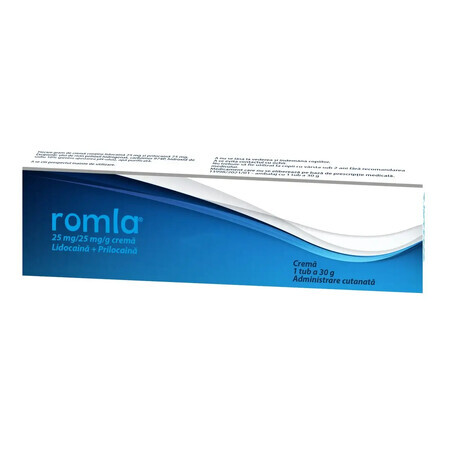 Crema anestetica Romla, 30 g, Elantis Farma