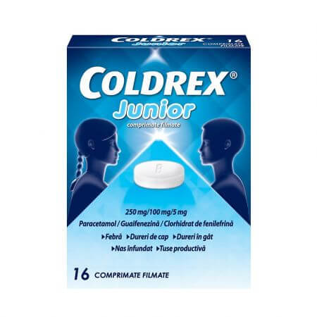 Coldrex Junior, 16 tablets, Perrigo