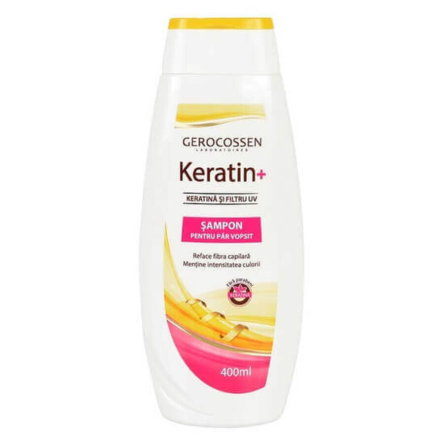 Shampoo per capelli colorati Keratin+, 400 ml, Gerocossen