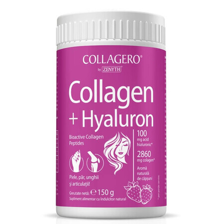 Collagene + Hyaluron al gusto di fragola, 150 g, Zenyth