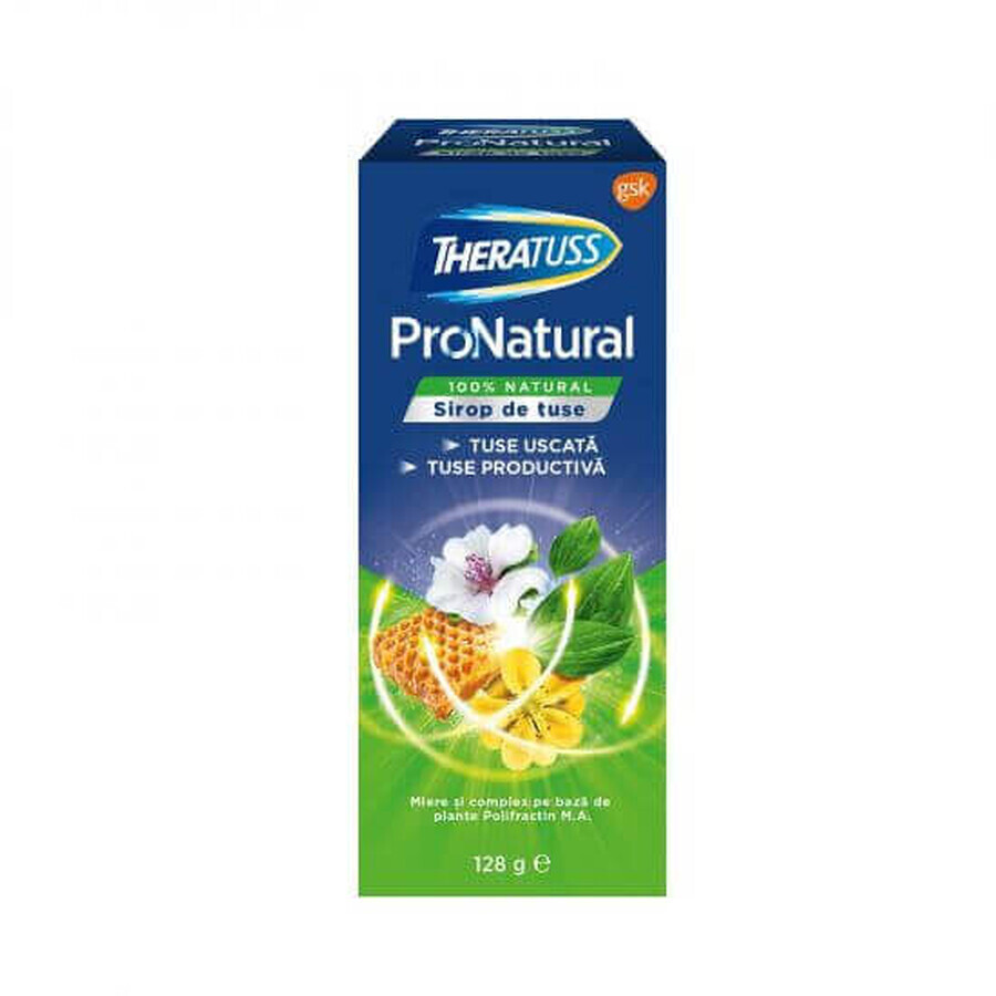 Sciroppo per la tosse Theratuss ProNatural, 128 g, Gsk