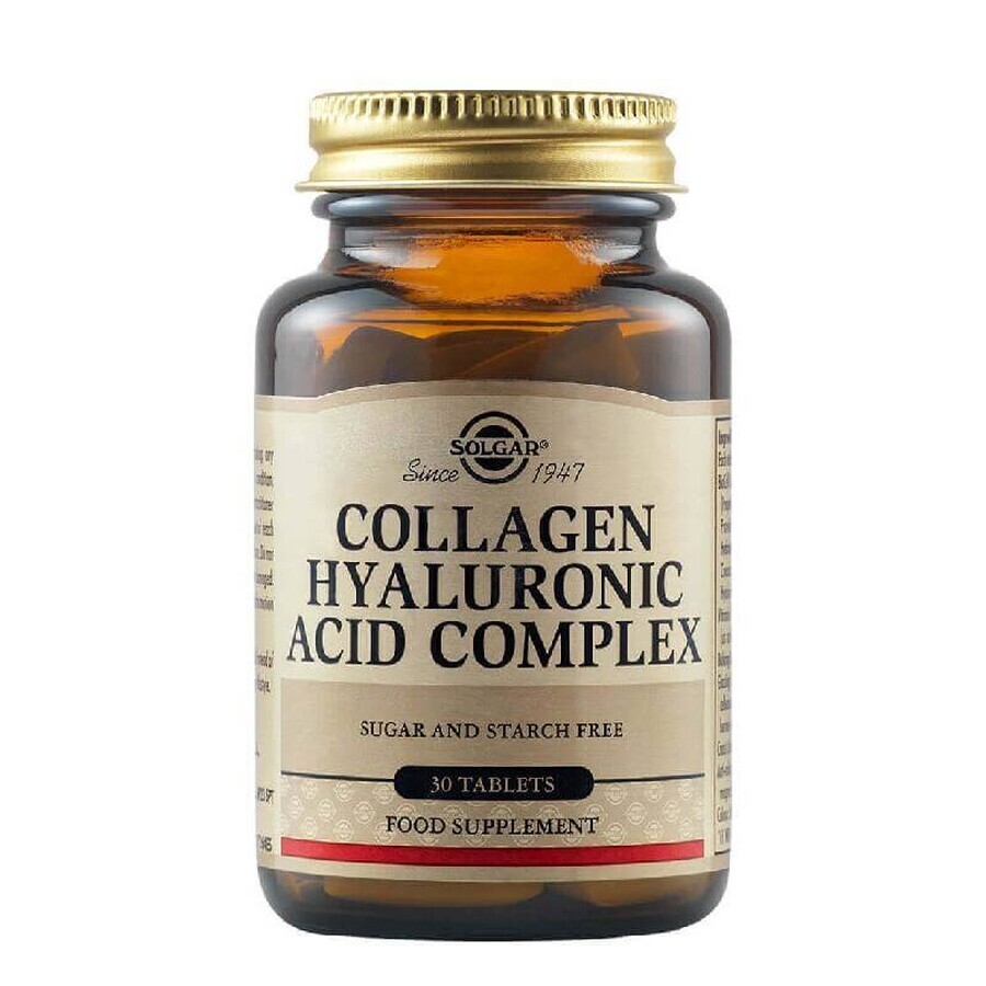 Collagen Hyaluronic Acid Complex 120mg 30 tablets, Solgar