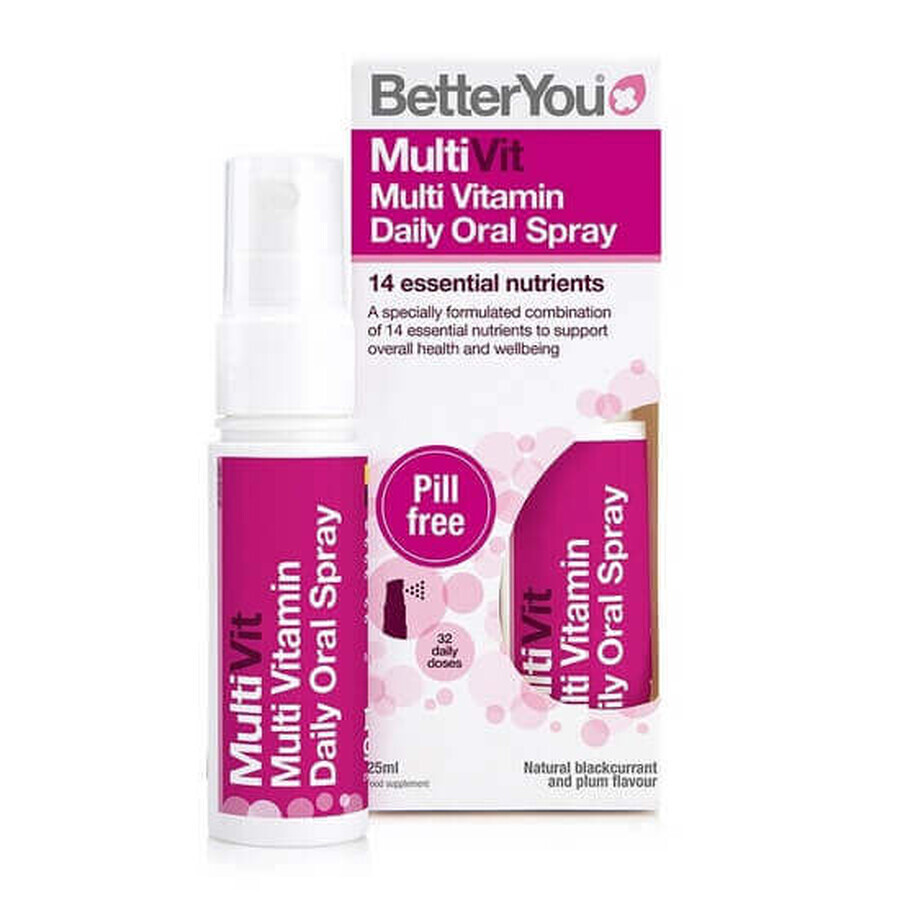 Spray orale con multivitaminici, 25ml, BetterYou