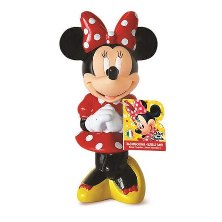 Spuma de baie cu aroma capsuni si extract de ceai verde Minnie Mouse, 200 ml, Naturaverde