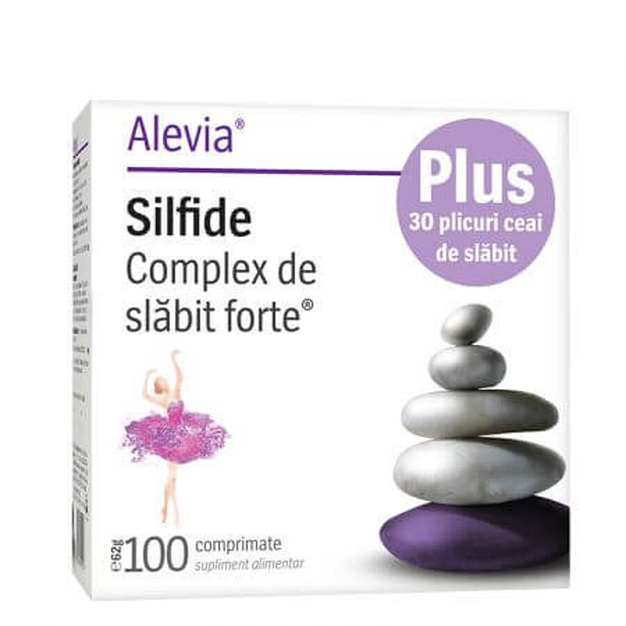 Silfide complejo adelgazante forte, 100 comprimidos + Té Adelgazante, 30 sobres, Alevia