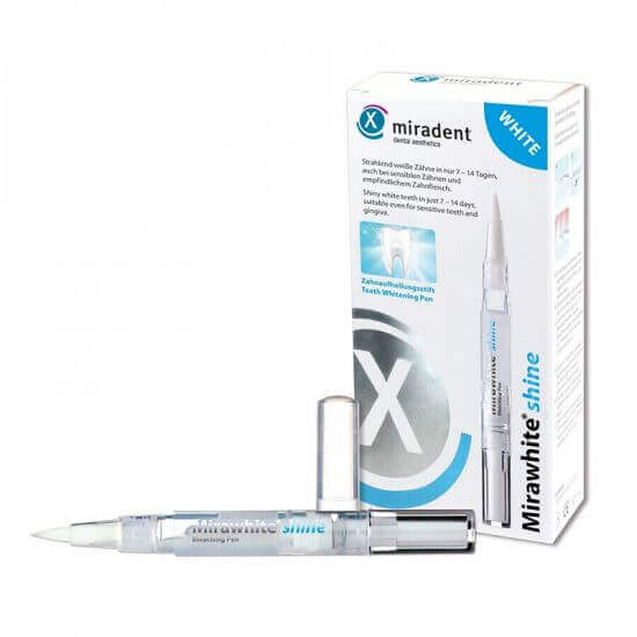 Mirawhite Shine teeth whitening pen, 1.8 ml, Miradent