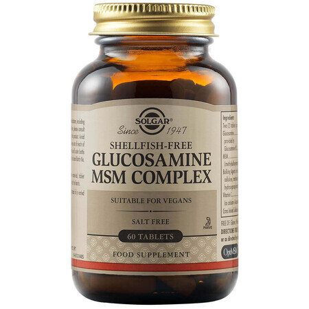 MSM Complejo de Glucosamina, 60 comprimidos, Solgar