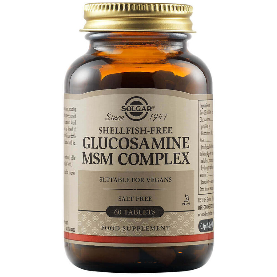 MSM Complejo de Glucosamina, 60 comprimidos, Solgar