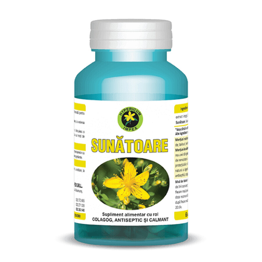 Sunatoare, 60 capsules, Hypericum