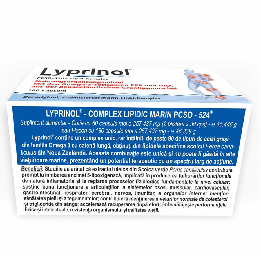 Complesso lipidico marino Lyprinol, 180 capsule, Pharmalink