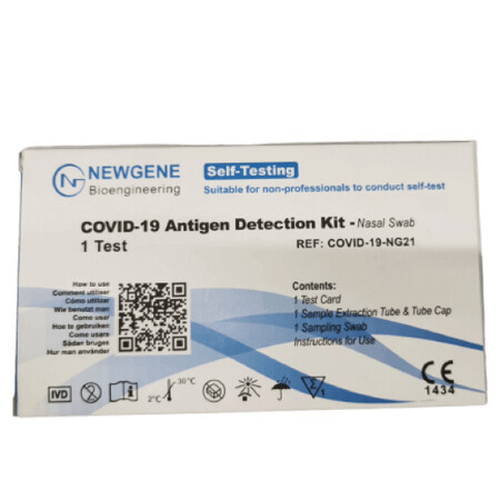 Test antigene Covid 19, nasale, 1 pezzo, Newgene