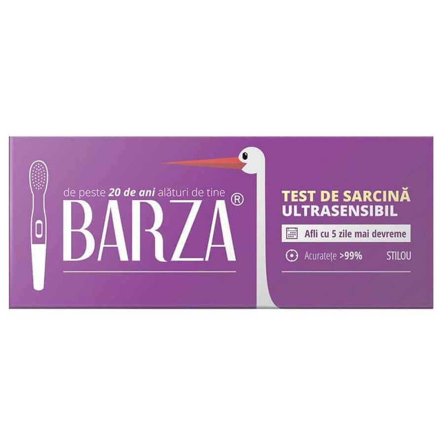 Test di gravidanza con penna ultrasensibile, 1 pezzo, Barza