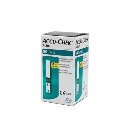 Accu-Chek Actieve bloedglucosetests, 50 stuks, Roche