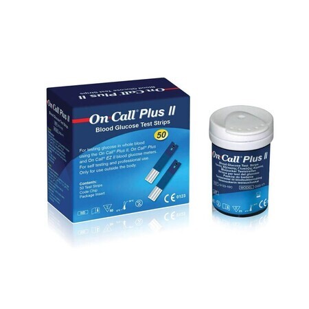 Test della glicemia On Call Plus, 50 pezzi, Acon Laboratories