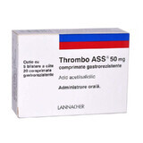 Thrombo Ass 50mg, 100 gastro-resistant tablets, Lannacher