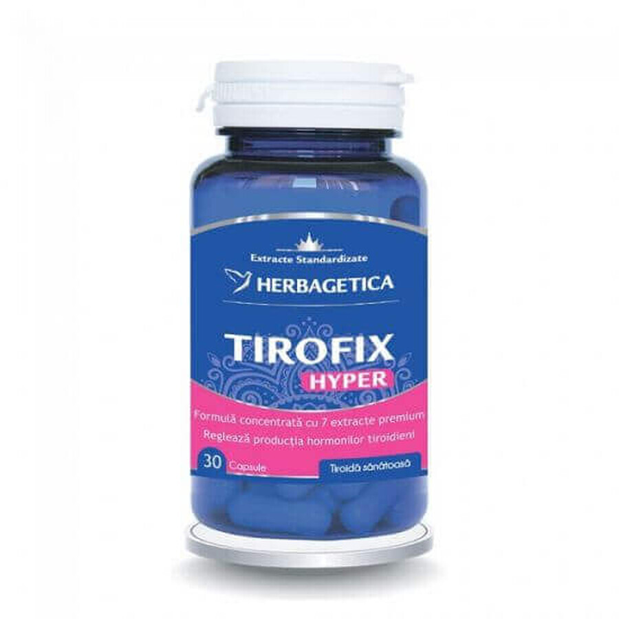 Tirofix Hyper, 30 capsule, Herbagetica