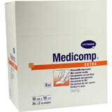 Almohadillas absorbentes no tejidas Medicomp Extra, 10x10 cm (421735), 25 unidades, Hartmann