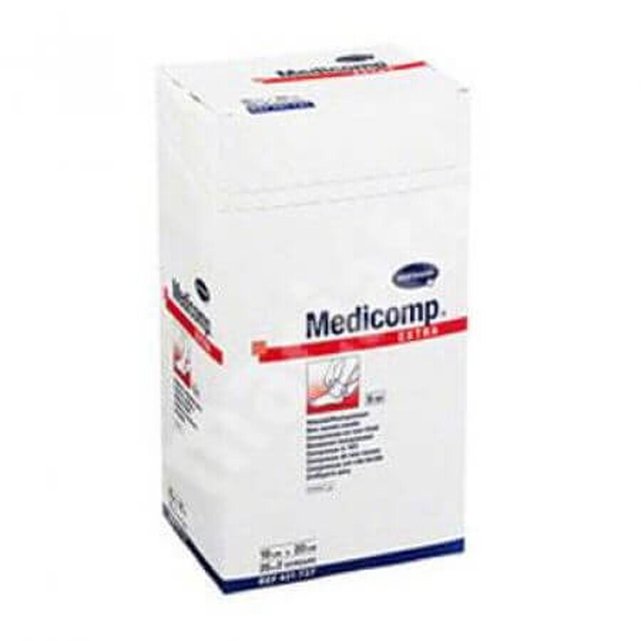 Medicomp Compresse sterili extra, 10x20 cm (421737), 25 pezzi, Hartmann