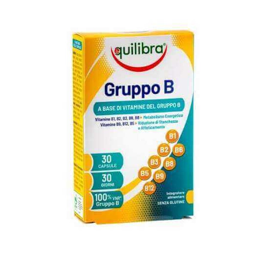 Complexe de vitamines B, 30 gélules, Equilibra