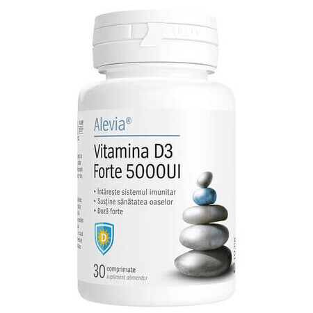 Vitamine D3 Forte 5000IU, 30 tabletten, Alevia