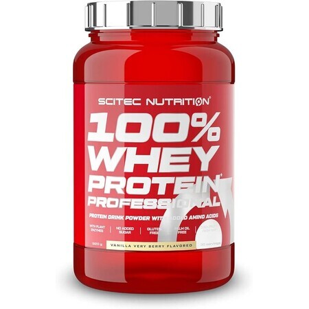 Whey Protein Professional Vanilla Very Berry, 920 grams, Scitec Nutrition