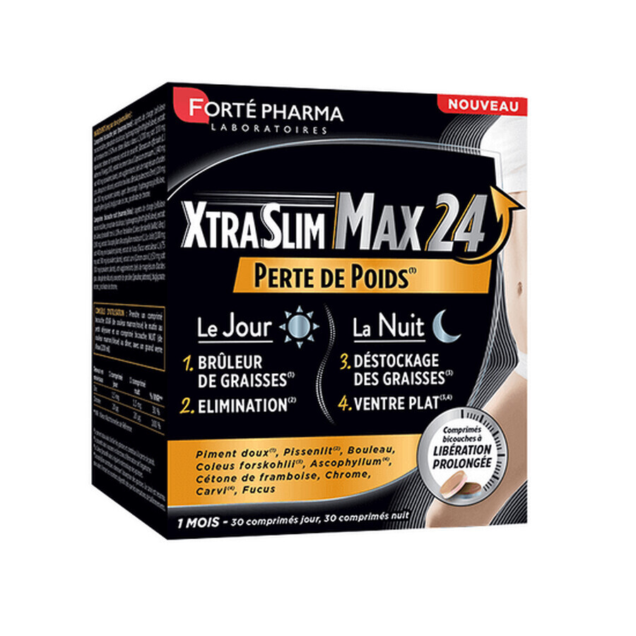 XtraSlim Max 24H, 60 tablets, Alchida Nature