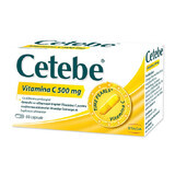 Cetebe Vitamina C, 500 mg, 60 cápsulas, Stada