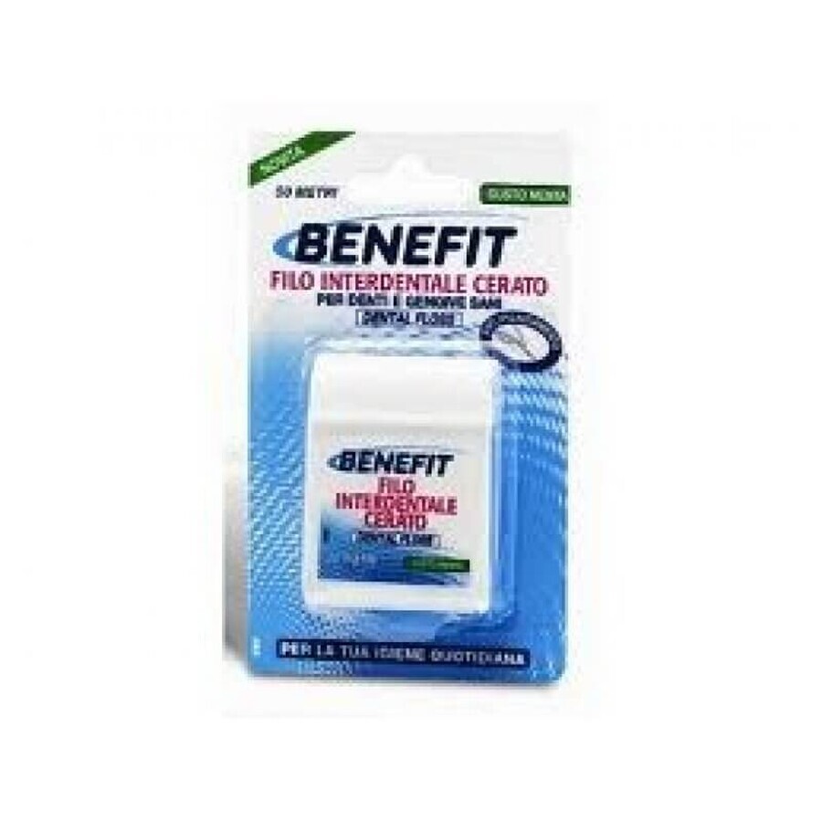 Mint dental floss, 50 m, Benefit