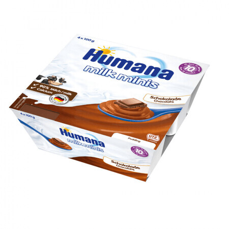 Pudding au chocolat, +10 mois, 4x100 g, Humana