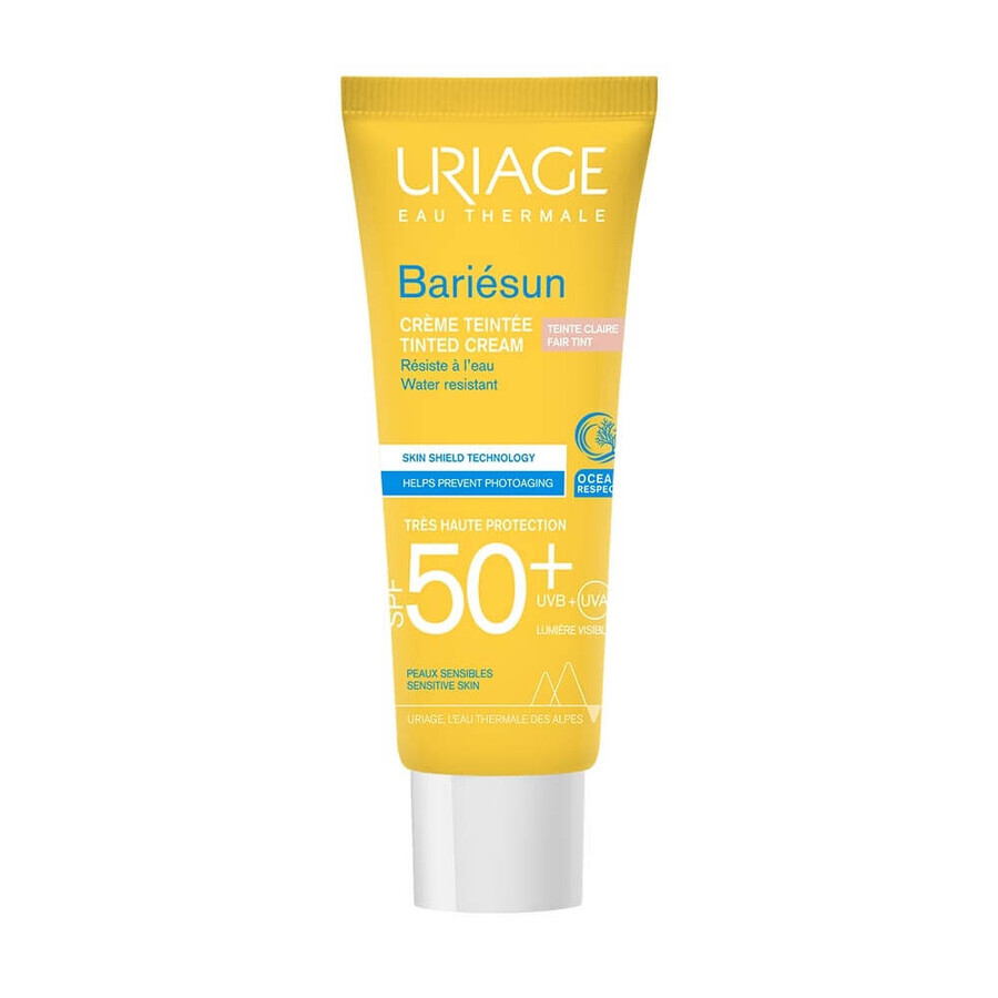 Uriage tinted sun protection cream SPF50+ Bariesun, 50 ml, fair skin, Uriage