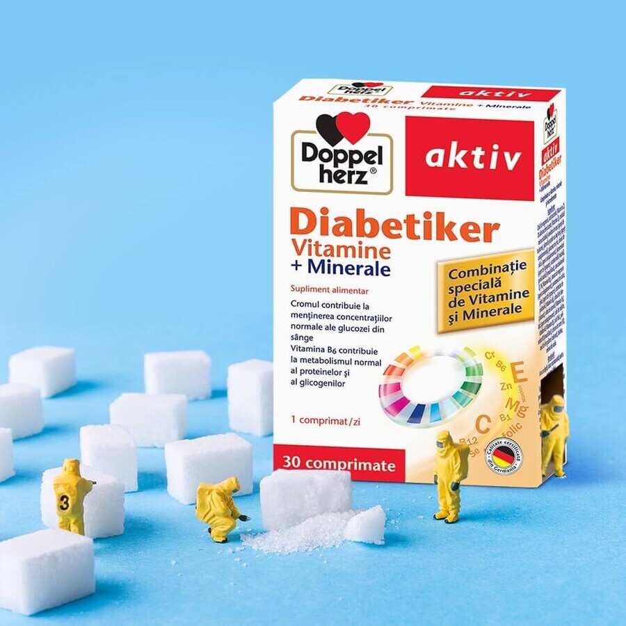 Vitamine e minerali Doppelherz Aktiv Diabetiker, 30 compresse, Queisser Pharma