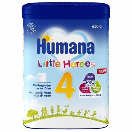 Latte in polvere Little Heroes 4 Probalance, 650 g, +18 mesi, Humana