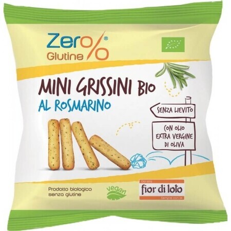 Fior Di Loto Mini Grissini Bio Al Rosmarino Senza Glutine 30g