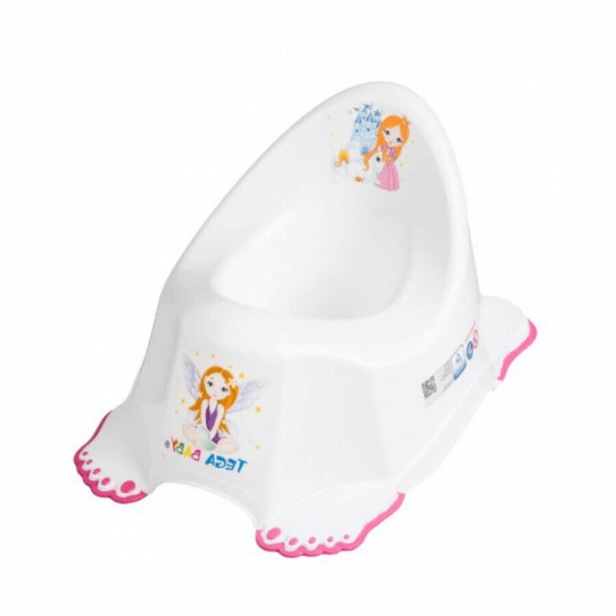 Vasino antiscivolo Little Princess, Bianco, Tega Baby