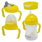 Pack with 4 lids, +4 months, 240 ml, Yellow, BBOX