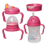 Pack with 4 lids, +4 months, 240 ml, Pink, BBOX