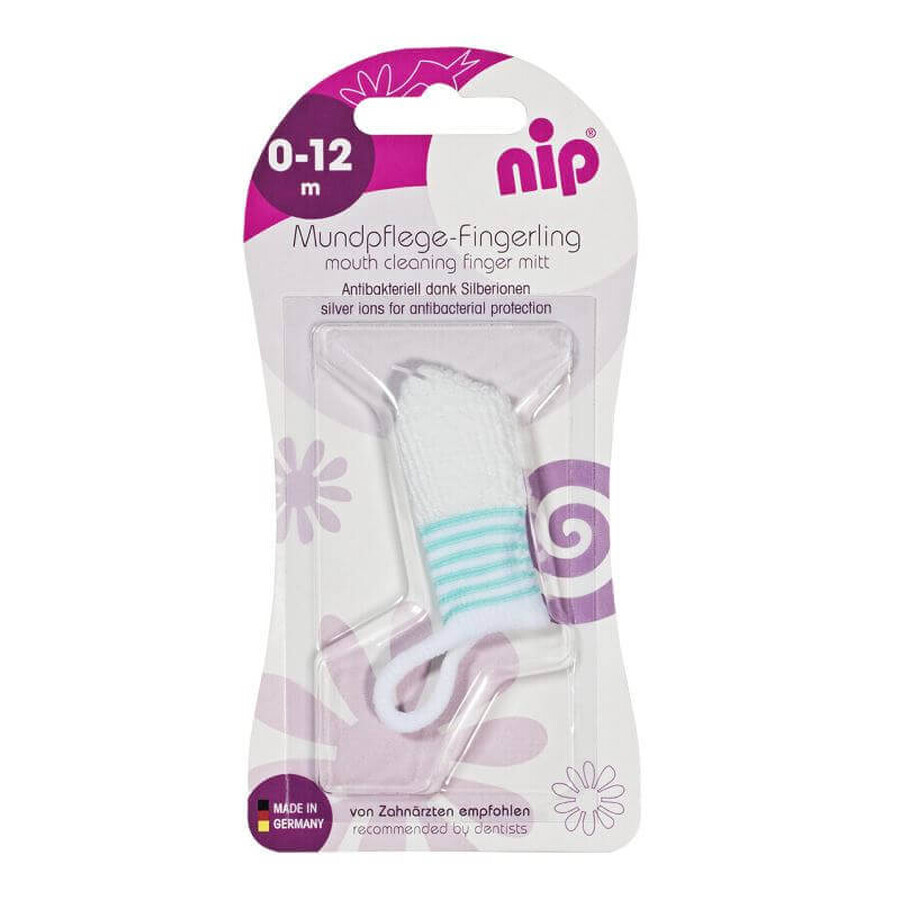 Cepillo de dientes antibacteriano de iones de plata, 0-12 meses, Nip