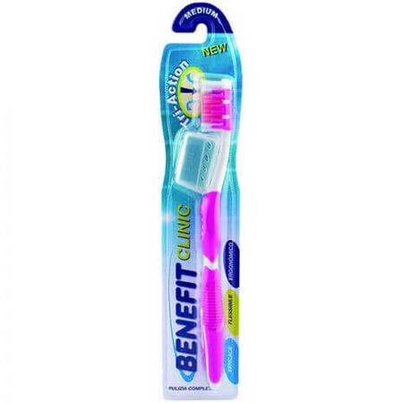 Toothbrush, Tri-action, medium, Benefit