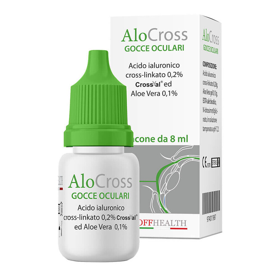 AloCross Gocce Oculari, 8 ml, Offhealth recensioni