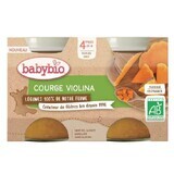 Pumpkin puree Violina eco, +4 months, 2x130g Babybio