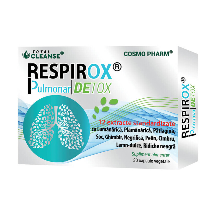 Respirox Pulmonary Detox Total Cleanse, 30 capsules, Cosmo Pharm