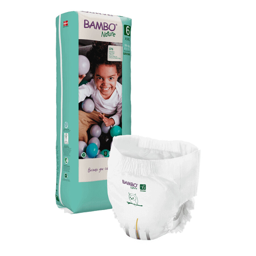 Diaper Pants eco no 6, +18 kg, 38 pieces, Bambo Nature